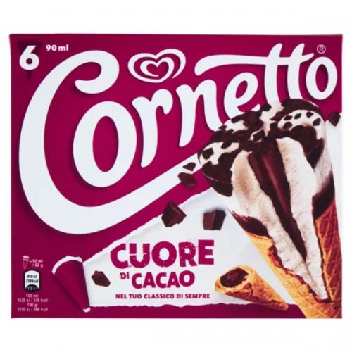 Algida Cornetto Cuore di Cacao 6 Gelati 360 g